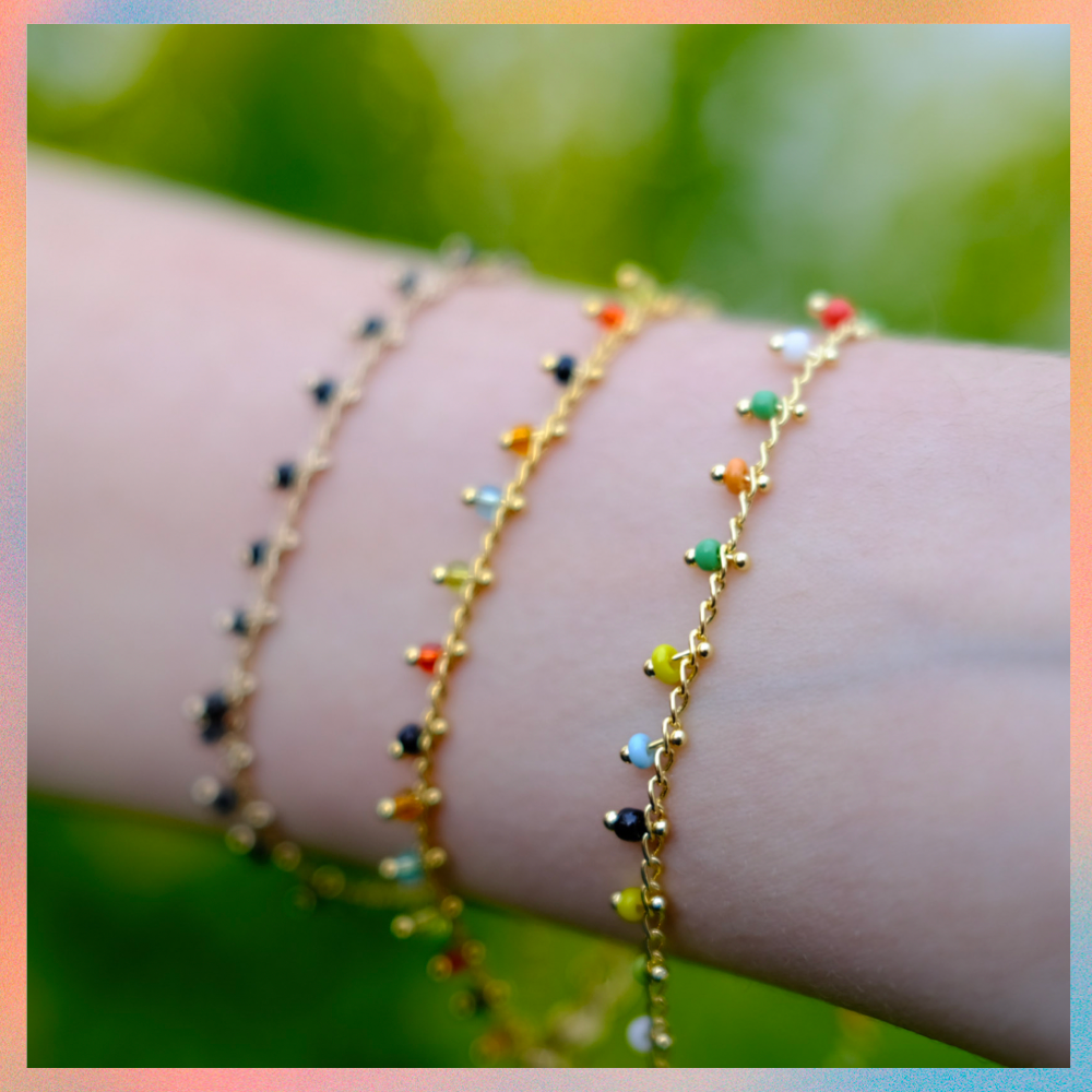 Pulsera / Tobillera Chaquiras Colgantes