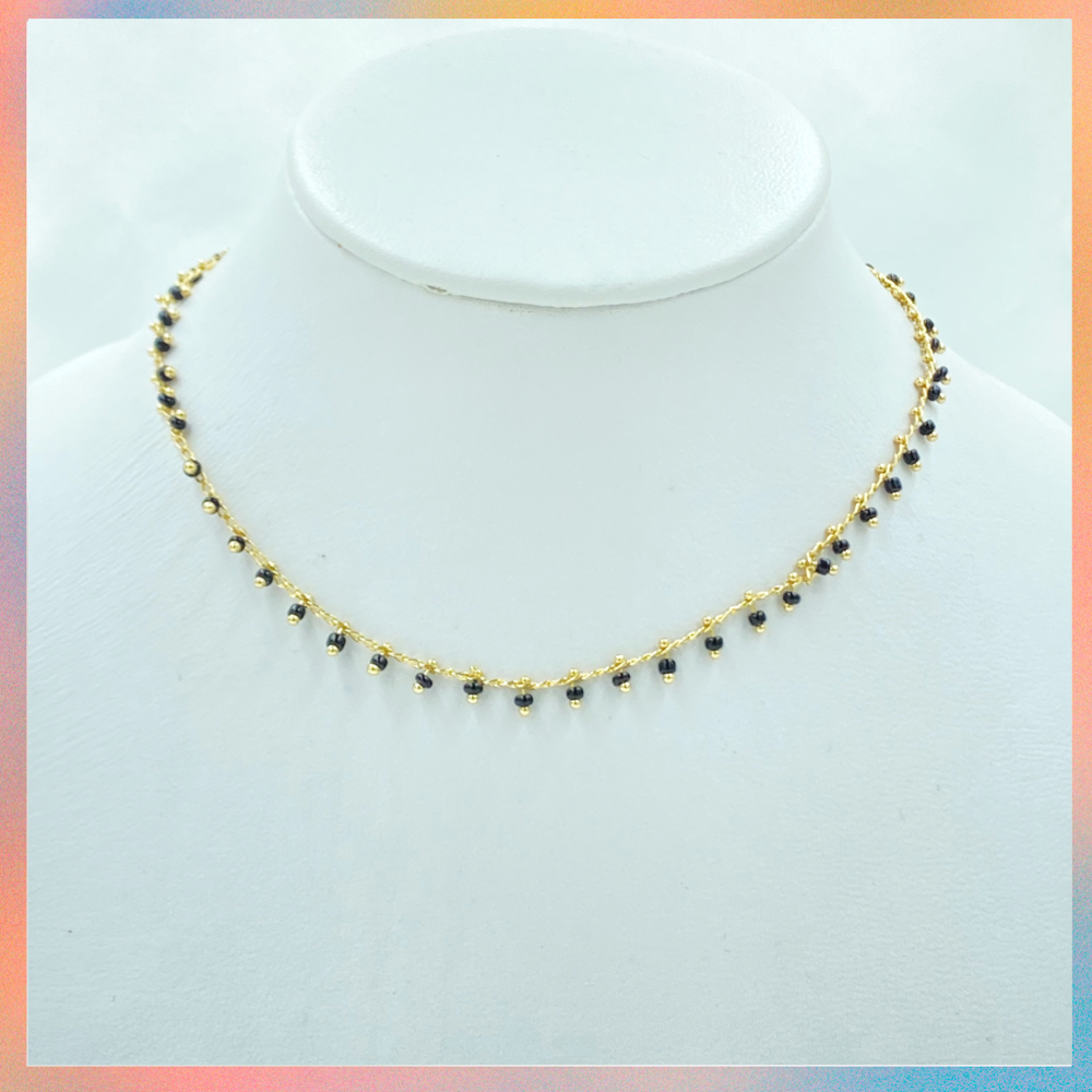 Collar Chaquira Negra