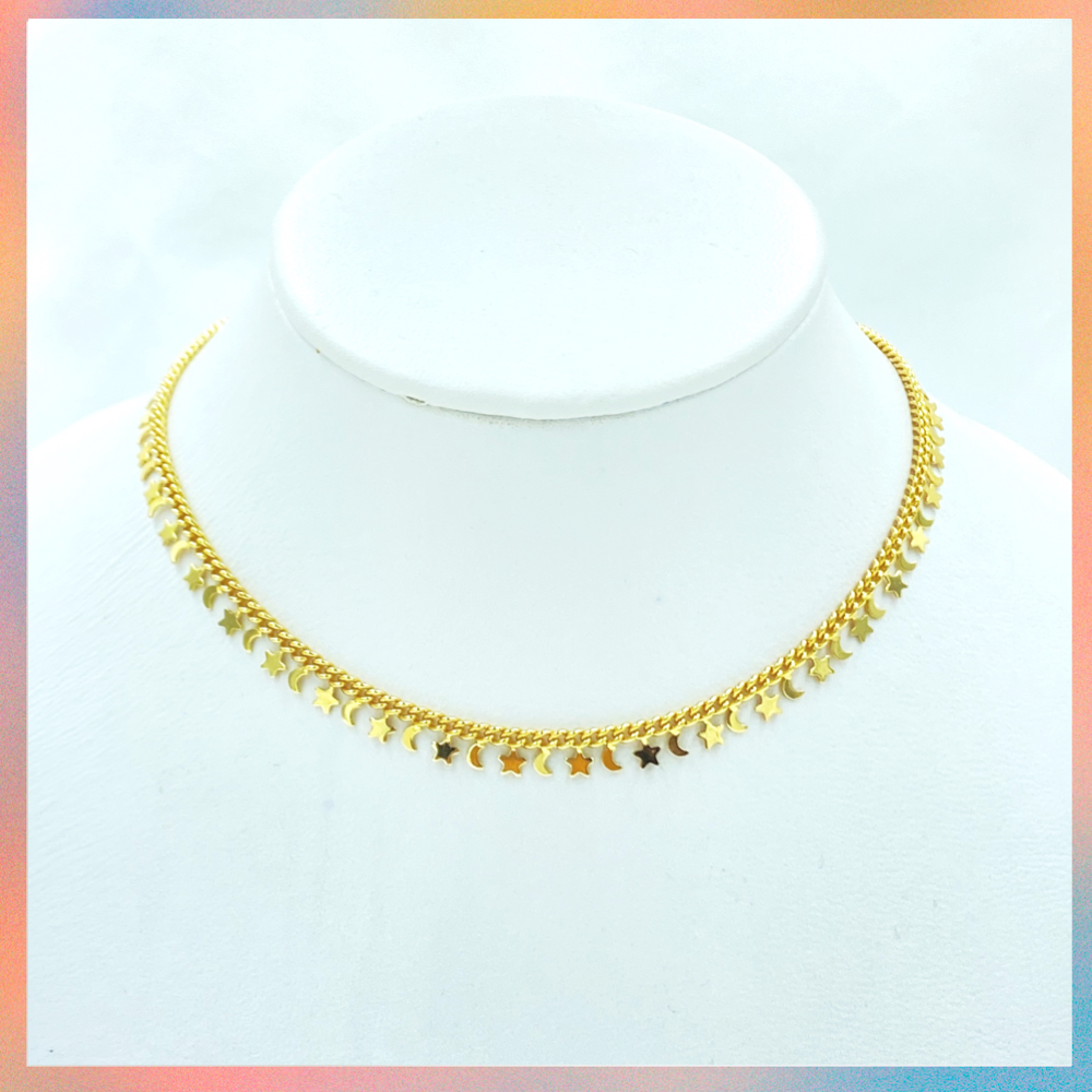 Collar Luna y Estrellas