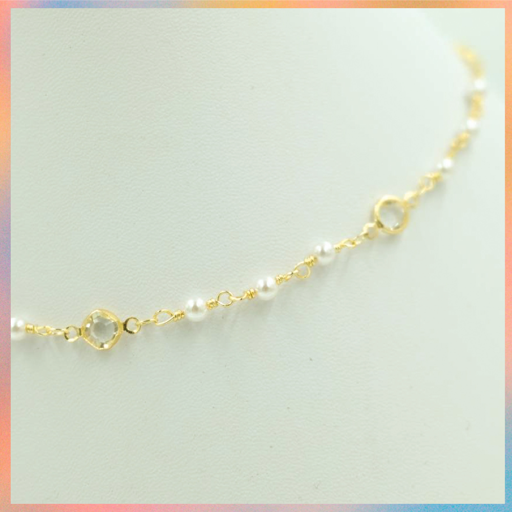 Collar Perlas con Zirconias