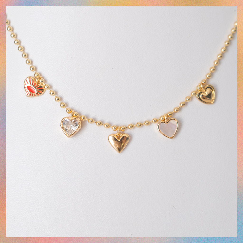 Collar Corazones