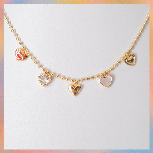 Collar Corazones