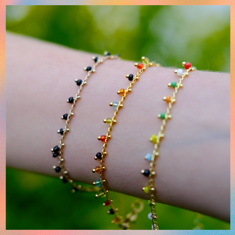 Pulsera / Tobillera Chaquiras Colgantes
